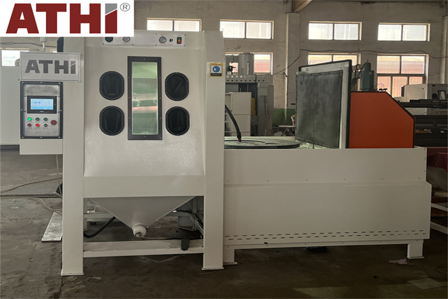 Пескоструйная камера AT-1515TZ-1D с автоматической тележкой и поворотным столом