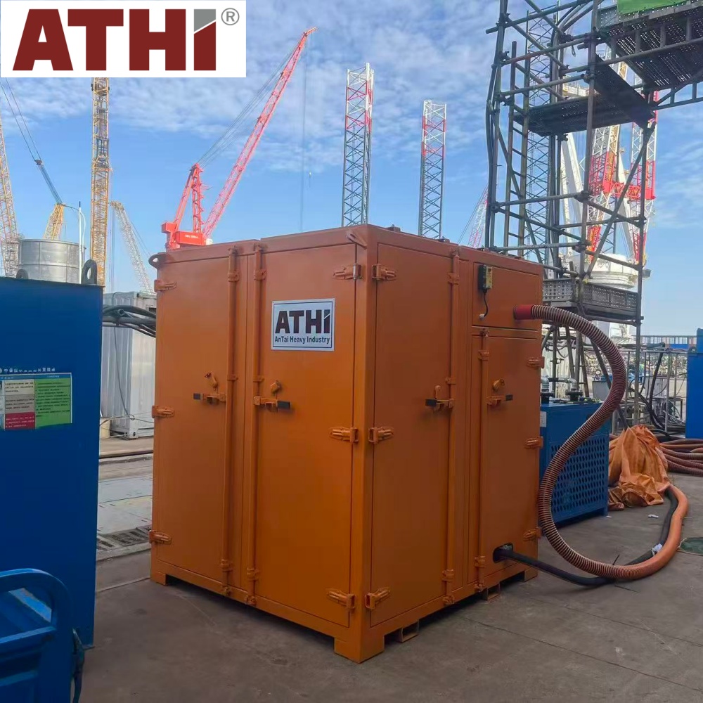 Циклическая пескоструйная (дробеструйная) установка 30kw для судостроительных заводов